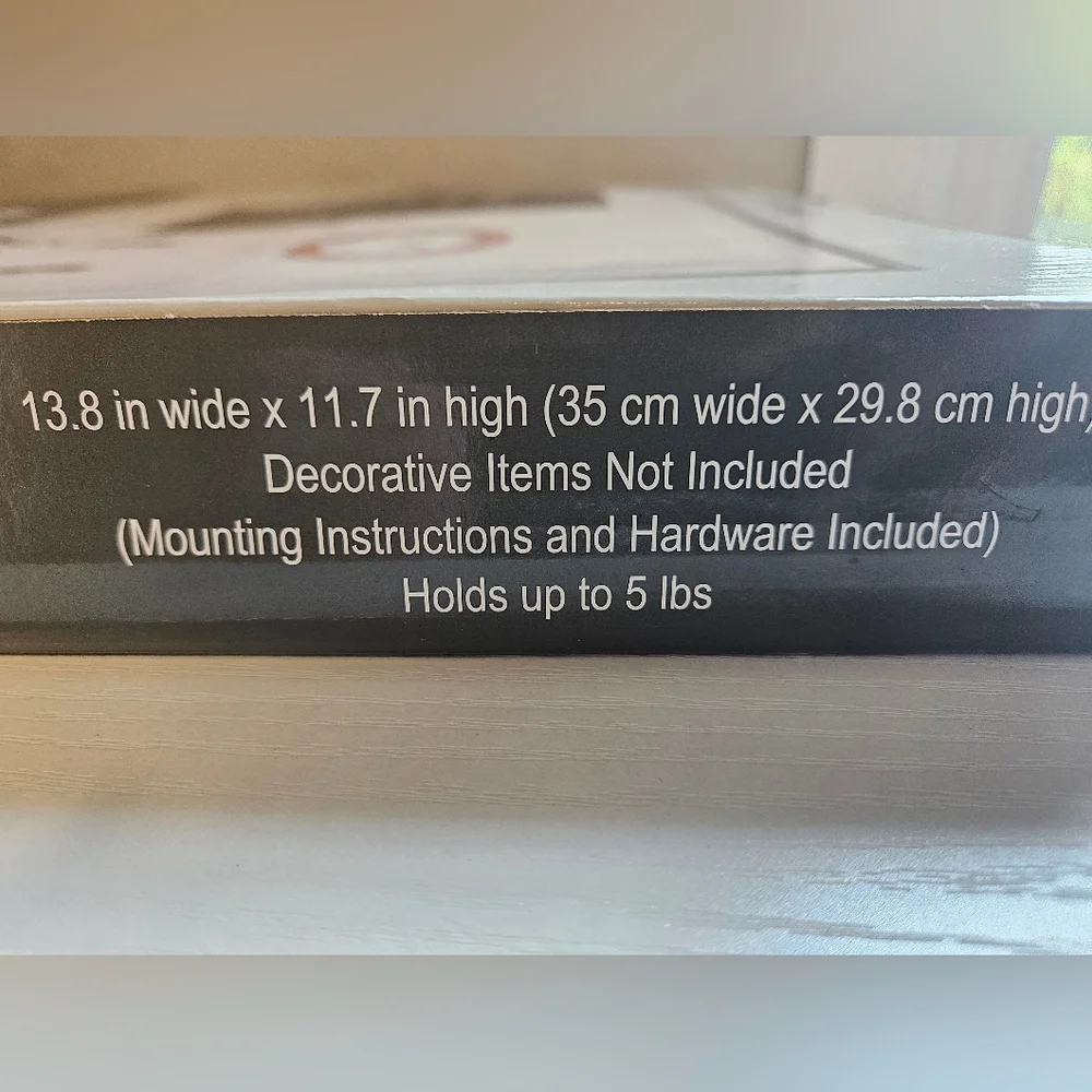 White Wall Shelf With Calkboard